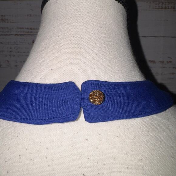 Papaya Royal Blue Peplum Halter Top – Medium - Picture 5 of 8